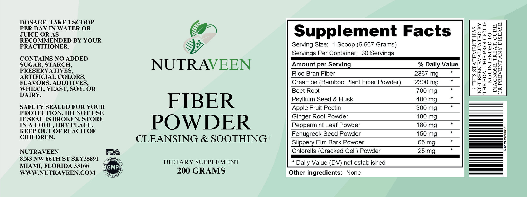 Fiber Powder 200 Grams