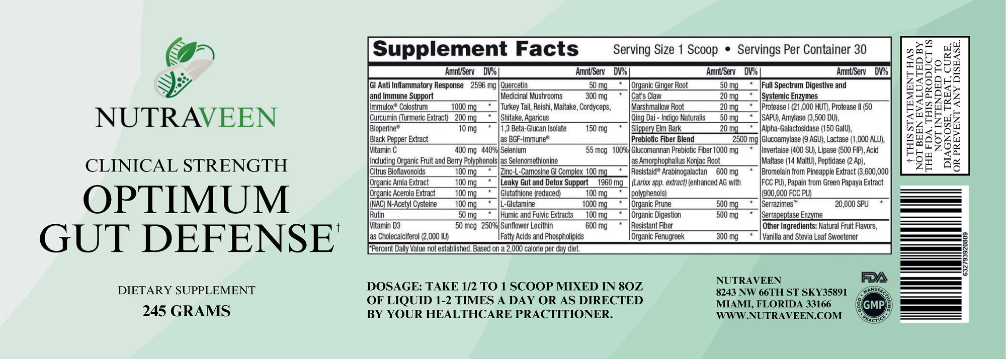 Optimum Gut Defense