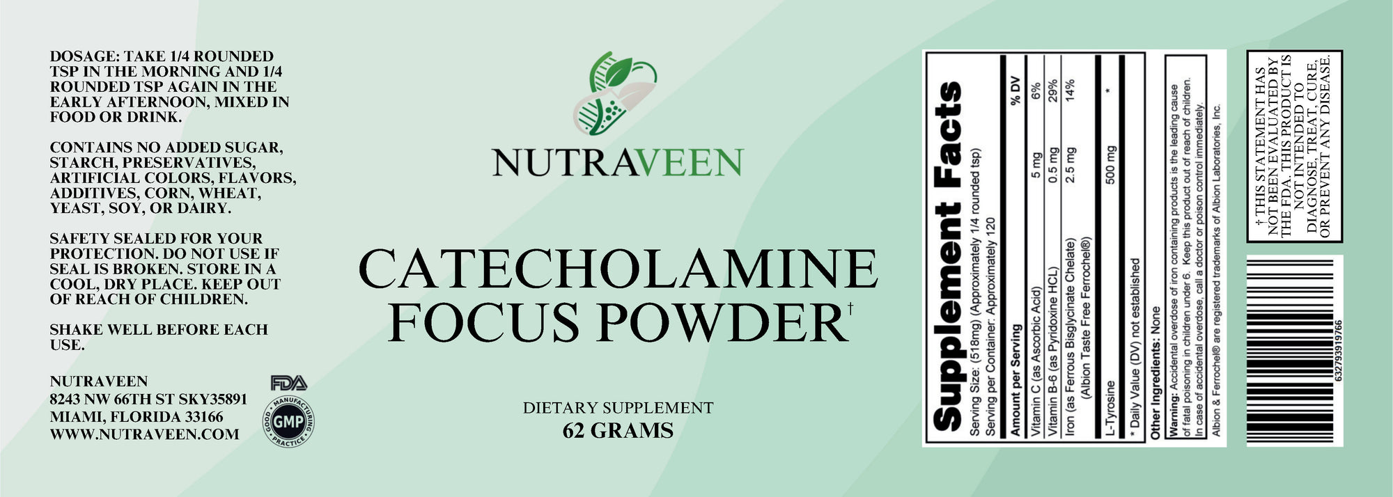 Catecholamine Focus Powder