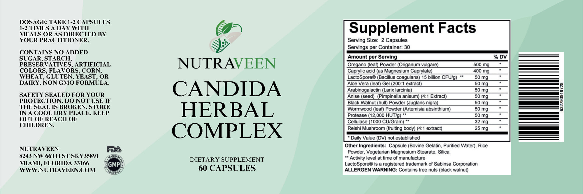 Candida Herbal Complex
