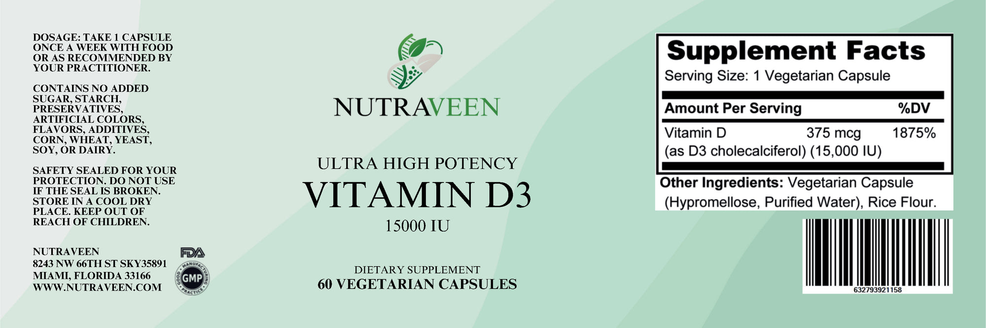 Vitamin D3 15000 IU
