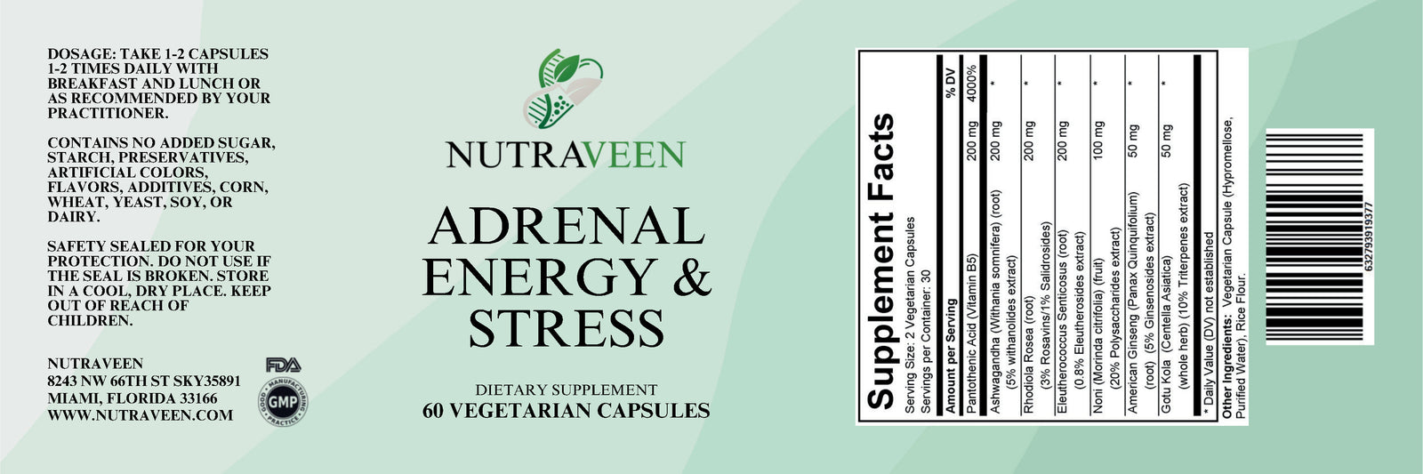 Adrenal Energy & Stress (60 capsules)