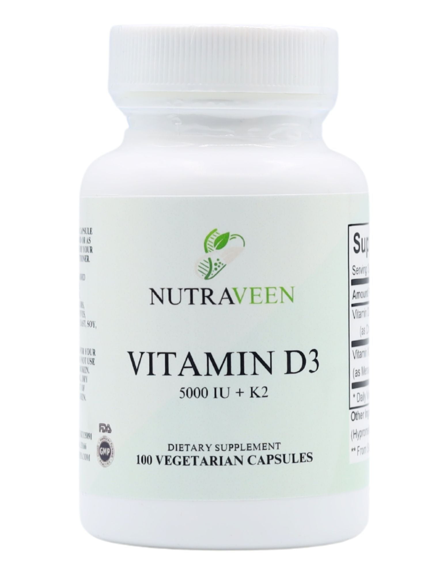 Vitamin D3 5000 IU + K2 Capsules