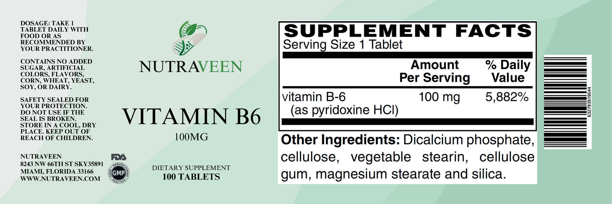 Vitamin B6 100s