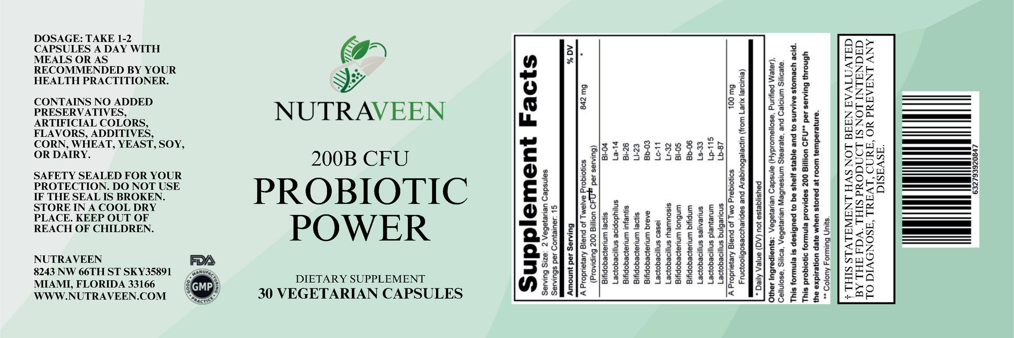 200B CFU Probiotic Powder