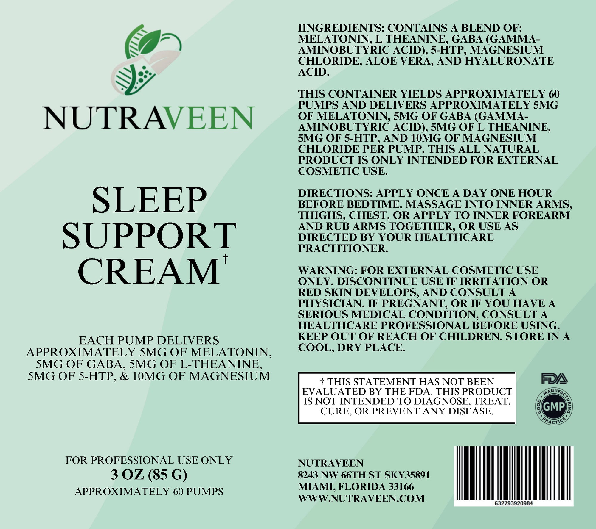 Sleep Support Cream