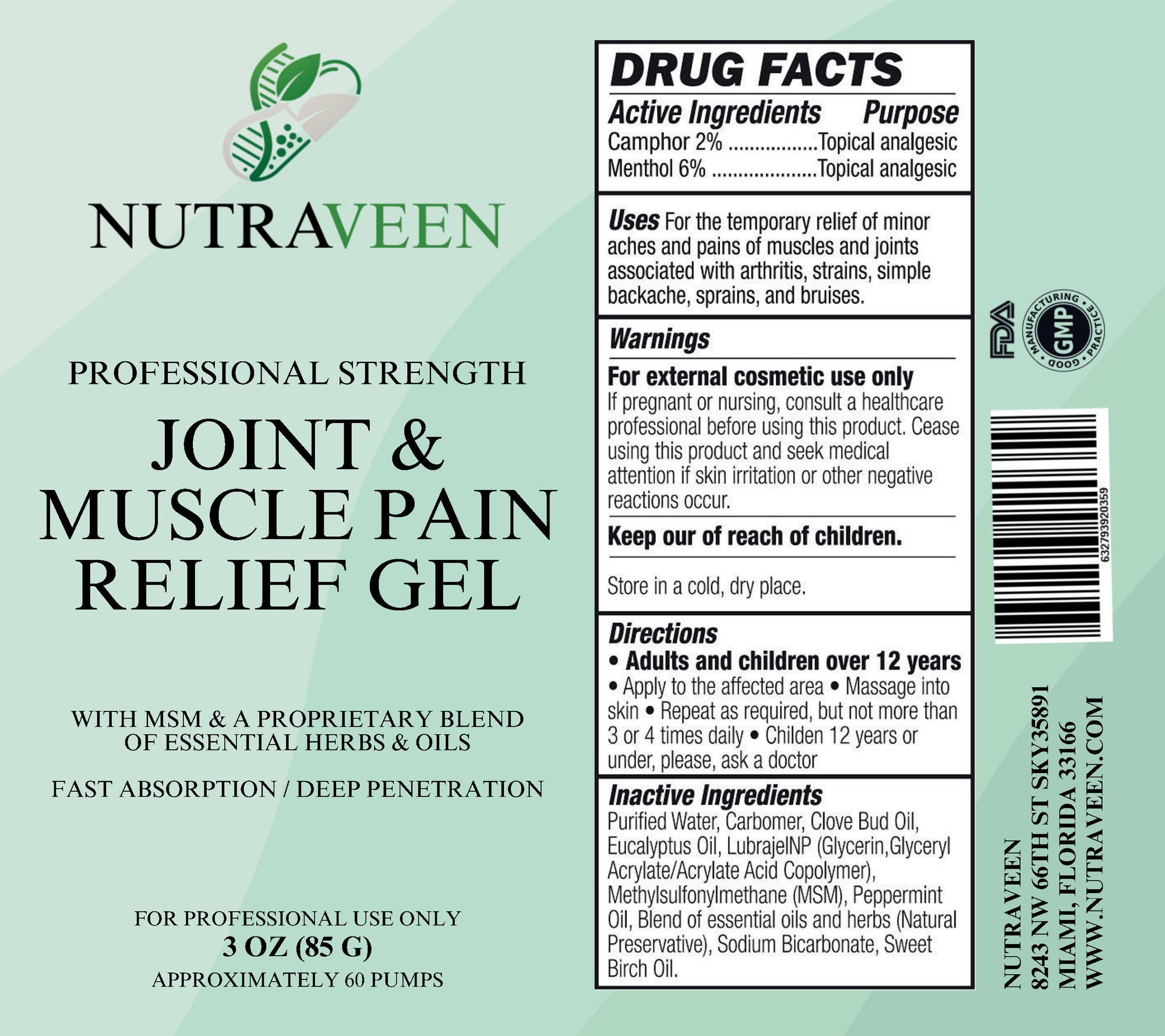 Joint &amp; Muscle Pain Relief Gel